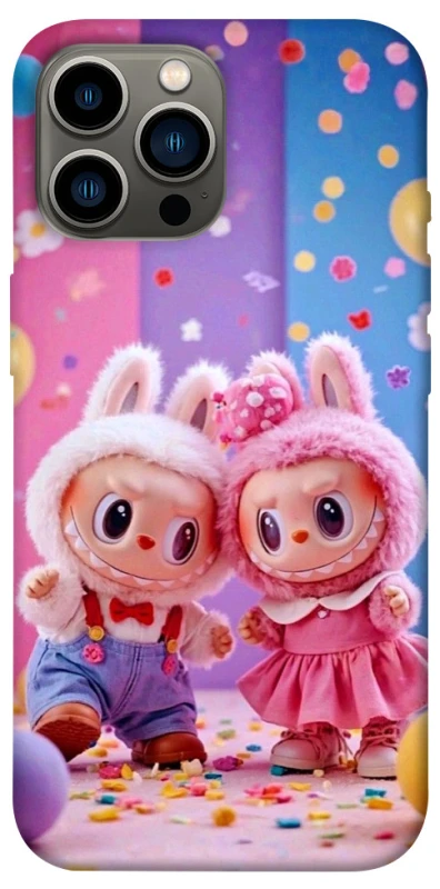 Чехол на Apple iPhone 13 Pro Max (6.7") Labubu twins ver.3 фото 1 из 1
