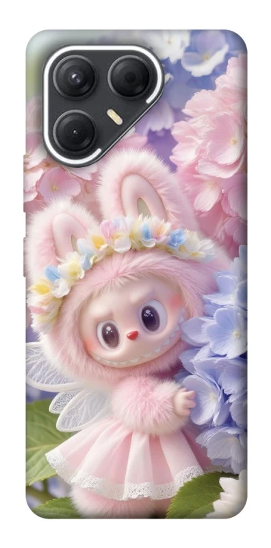 Чохол на TECNO Pova 7 Labubu & Flowers ver.1 фото 1 з 1