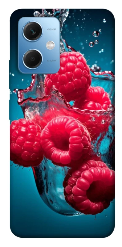 Чехол на Xiaomi Redmi Note 12 5G Малинка в воде фото 1 из 1