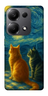 Чохол на Xiaomi Redmi Note 13 Pro 4G Cats under the stars фото 1 з 1