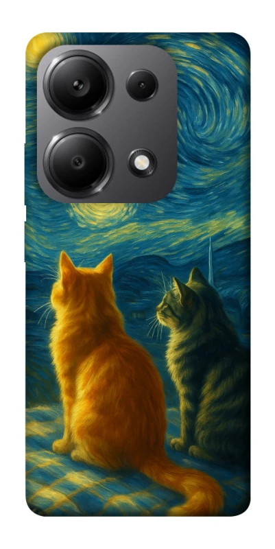 Чохол на Xiaomi Redmi Note 13 Pro 5G Cats under the stars фото 1 з 1