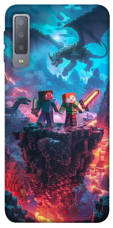 Чохол на Samsung A750 Galaxy A7 (2018) Minecraft v3 фото 1 з 1