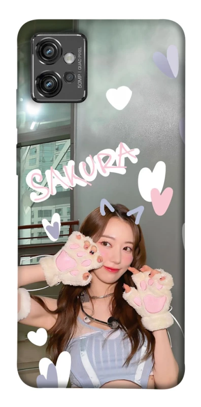 Чохол на Motorola Moto G32 Sakura - LE SSERAFIM фото 1 з 1