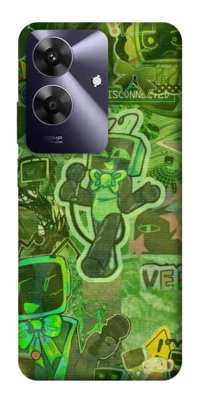Чехол на Realme Note 60 Dandysworld tv green theme фото 1 из 1