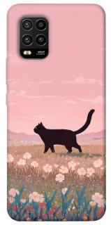 Чехол на Xiaomi Mi 10 Lite cat on a field фото 1 из 1