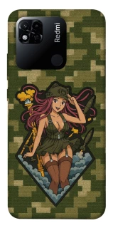 Чехол на Xiaomi Redmi 10A Military Waifu фото 1 из 1