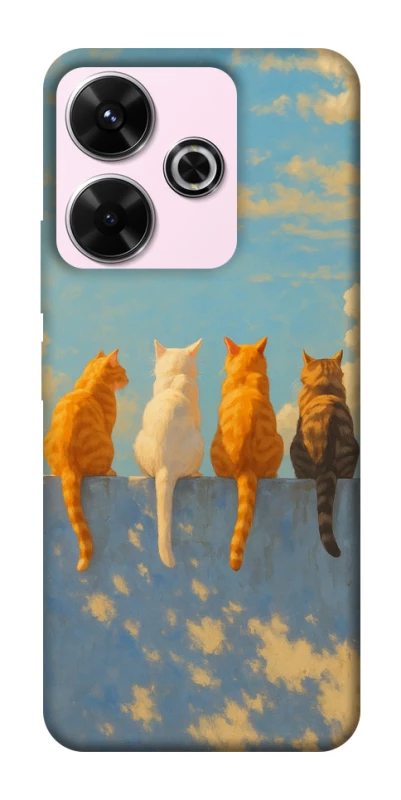 Чохол на Xiaomi Redmi 13 4G cats on wall фото 1 з 1