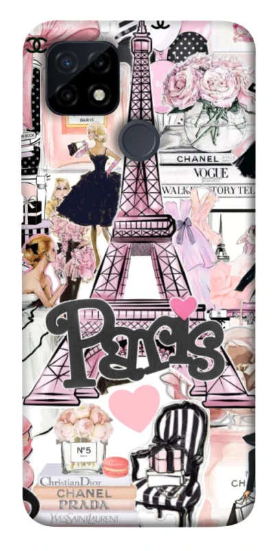 Чохол на Realme C21Y Fashion collage ver.8 фото 1 з 1