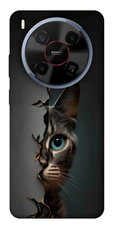 Чехол на ZTE Blade V70 Max Кот-подглядыватель v2 фото 1 из 1