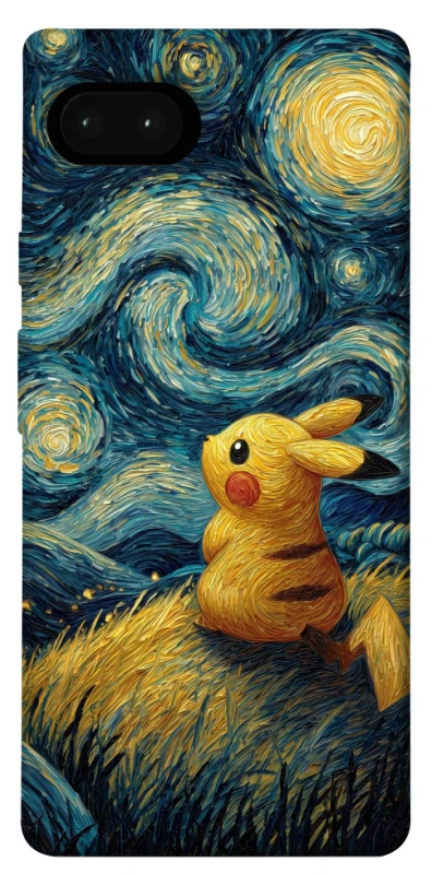 Чохол на Google Pixel 7a Pikachu and Van Gogh фото 1 з 1