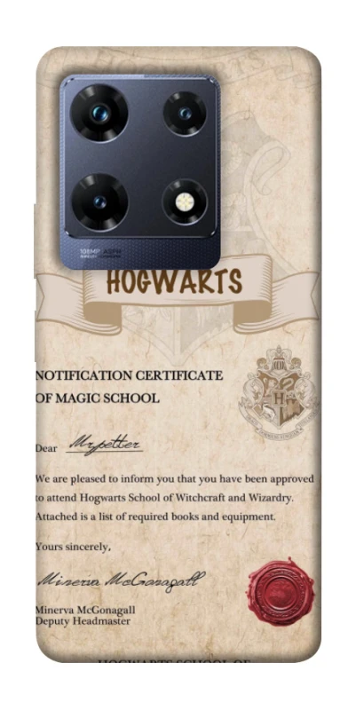 Чехол на Infinix Note 30 Pro The Hogwarts acceptance letter фото 1 из 1