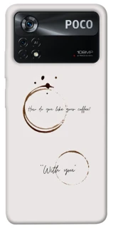 Чехол на Xiaomi Poco X4 Pro 5G Coffee with you фото 1 из 1