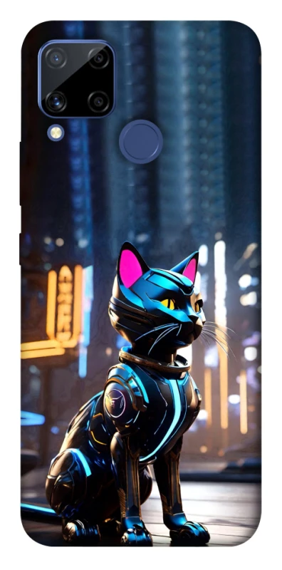 Чохол на Realme C15 Cyber cat фото 1 з 1