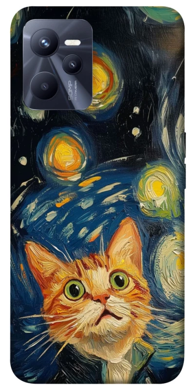 Чехол на Realme C35 paint cat фото 1 из 1