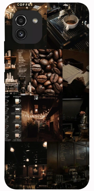Чохол на Samsung Galaxy A03 Coffee collage ver.1 фото 1 з 1