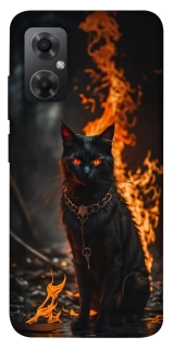 Чехол на Xiaomi Redmi Note 11R Огненный кот фото 1 из 1