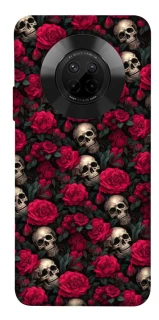 Чехол на Huawei Y9a Черепа и розы фото 1 из 1