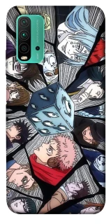 Чехол на Xiaomi Redmi Note 9 4G / Redmi 9 Power jujutsu kaisen v4 фото 1 из 1