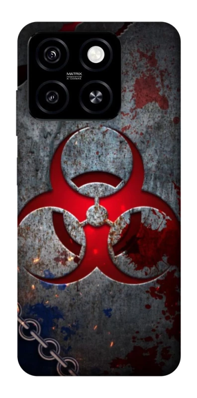 Чехол на ZTE Blade A55 4G Радиация v3 фото 1 из 1