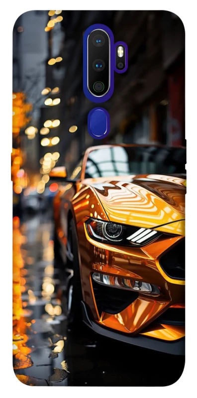 Чохол на Oppo A5 (2020) / Oppo A9 (2020) Golden sports car фото 1 з 1