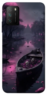 Чохол на Xiaomi Poco M3 Boat and flamingo фото 1 з 1