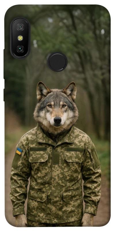 Чохол на Xiaomi Mi A2 Lite / Xiaomi Redmi 6 Pro Вовк захисник фото 1 з 1