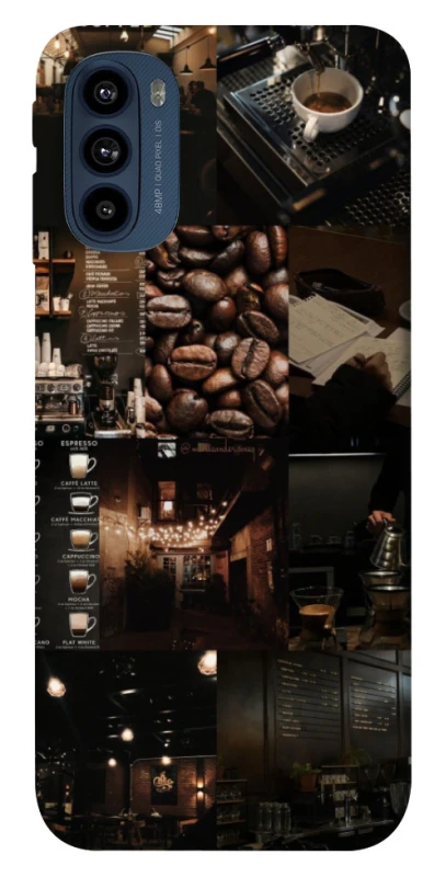 Чохол на Motorola Moto G41 Coffee collage ver.1 фото 1 з 1
