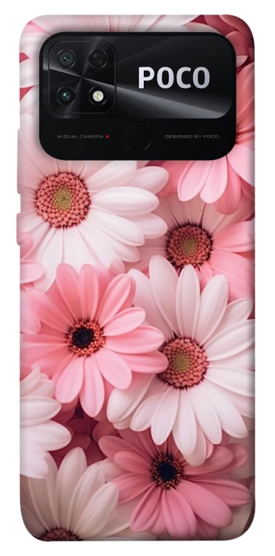 Чехол на Xiaomi Poco C40 Розовые цветы v2 фото 1 из 1