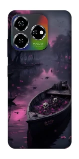 Чехол на ZTE Nubia V60 Boat and flamingo фото 1 из 1