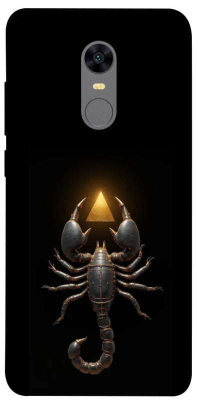 Чехол на Xiaomi Redmi 5 Plus / Redmi Note 5 (Single Camera) Scorpio with Golden Triangle фото 1 из 1