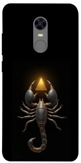 Чехол на Xiaomi Redmi 5 Plus / Redmi Note 5 (Single Camera) Scorpio with Golden Triangle фото 1 из 1
