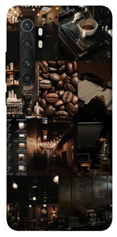 Чохол на Xiaomi Mi Note 10 Lite Coffee collage ver.1 фото 1 з 1