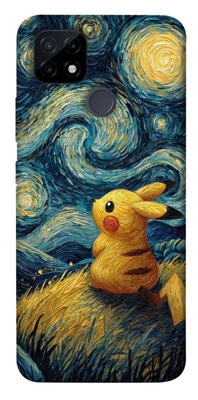 Чохол на Realme C12 Pikachu and Van Gogh фото 1 з 1
