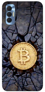 Чохол на TECNO Spark 8P Bitcoin cracks фото 1 з 1