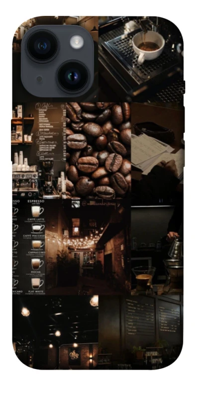 Чохол на Apple iPhone 14 (6.1") Coffee collage ver.1 фото 1 з 1