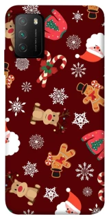 Чохол на Xiaomi Poco M3 Новорічний v6 фото 1 з 1