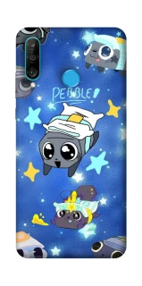 Чехол на Huawei P30 lite Pebble kitten stars фото 1 из 1