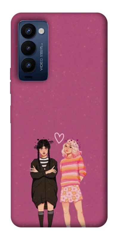 Чохол на TECNO Camon 18 Pro Raven & Rainbow Wednesday фото 1 з 1