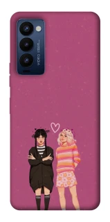 Чохол на TECNO Camon 18 Pro Raven & Rainbow Wednesday фото 1 з 1