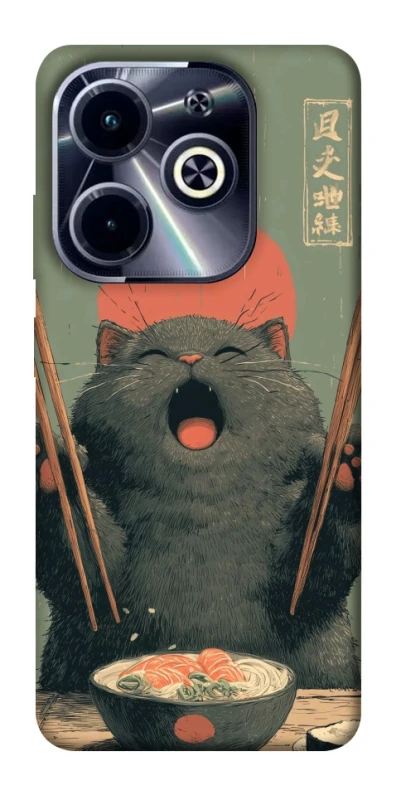 Чехол на Infinix Hot 40i Hungry Cat фото 1 из 1