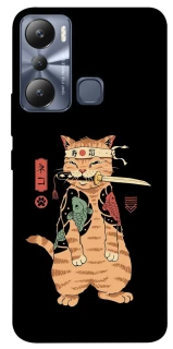 Чохол на Infinix Hot 20i Кіт-самурай фото 1 з 1