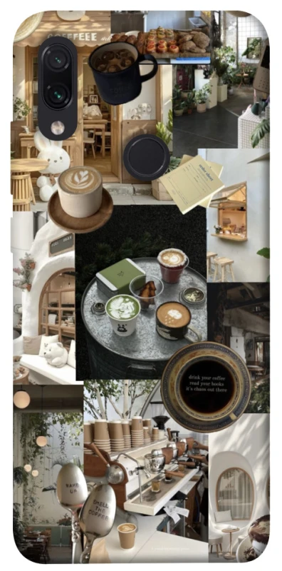 Чехол на Xiaomi Redmi Note 7 / Note 7 Pro / Note 7s Coffee collage ver.4 фото 1 из 1