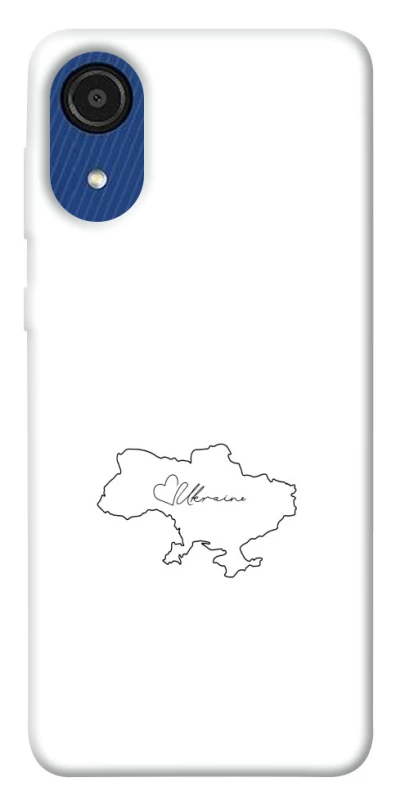 Чохол на Samsung Galaxy A03 Core Ukraine map фото 1 з 1