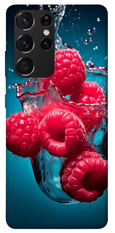 Чохол на Samsung Galaxy S21 Ultra Малинка у воді фото 1 з 1