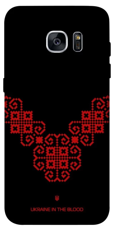 Чехол на Samsung G935F Galaxy S7 Edge Черно-красная вышиванка фото 1 из 1
