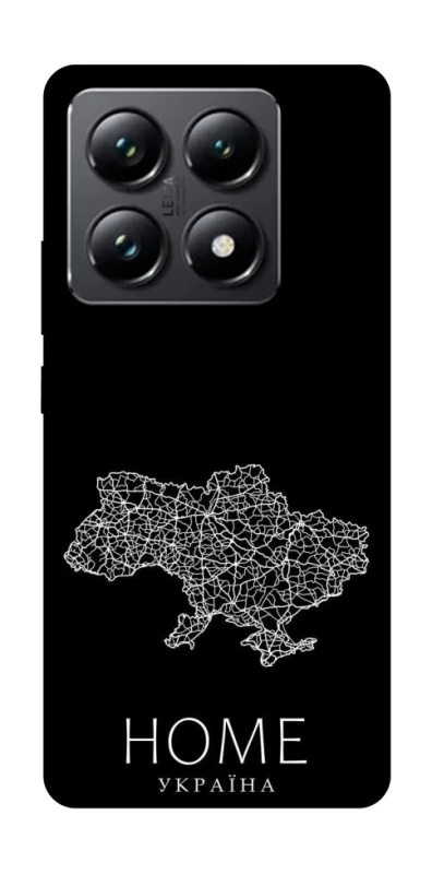Чохол на Xiaomi 14T Pro Ukraine black map фото 1 з 1