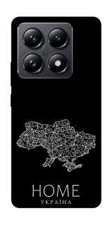 Чохол на Xiaomi 14T Pro Ukraine black map фото 1 з 1