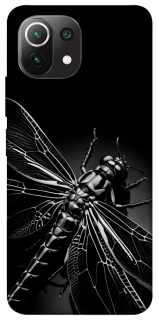 Чехол на Xiaomi Mi 11 Lite Black dragonfly фото 1 из 1
