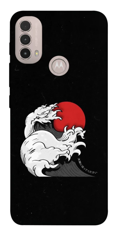 Чохол на Motorola Moto E40 Хвилі Японії v2 фото 1 з 1