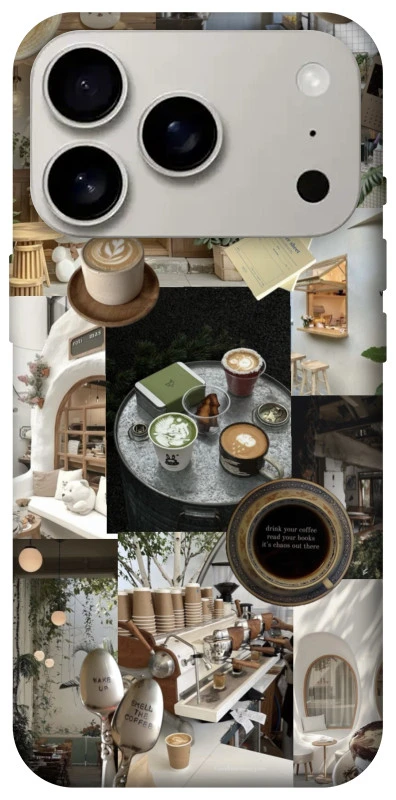 Чохол на Apple iPhone 17 Pro (6.3") Coffee collage ver.4 фото 1 з 1